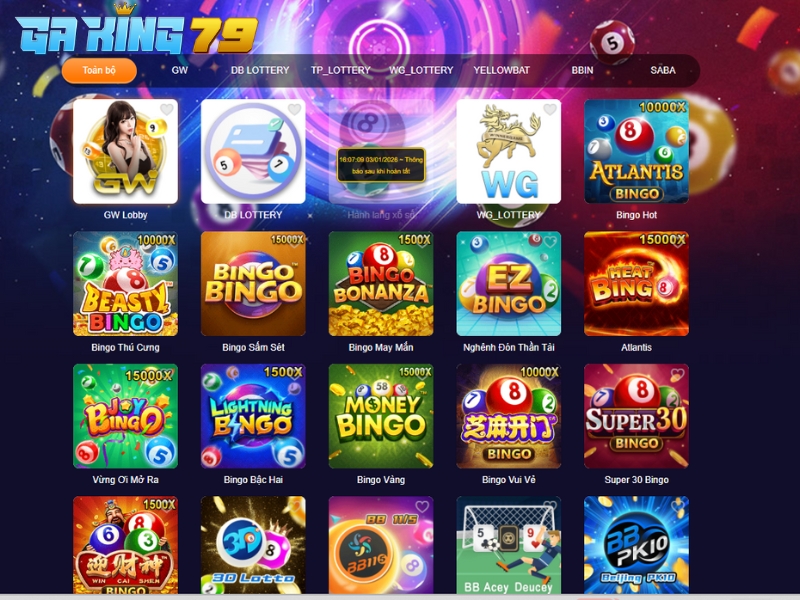 Những tựa game nổi bật được cung cấp tại GAKING79 